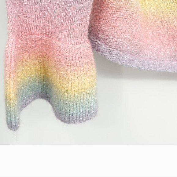 DOLLSKIILL NWOT 💗 SUGAR THRILLZ Pastel Rainbow knit sweater 3X - Picture 4 of 6